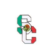 USC Trojans SC Interlock Mexico Flag Magnet